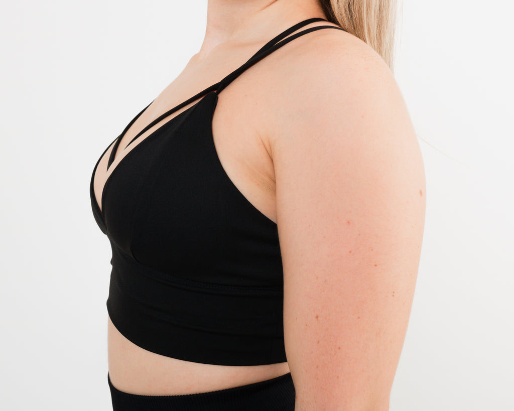 Women's sports bra in white