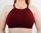 Women's Sports bra in Burgundy