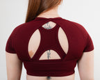 Women's Sports bra in Burgundy