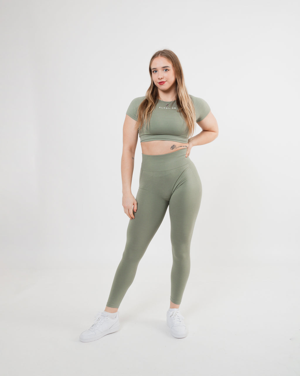 Women's cropped top in Green
