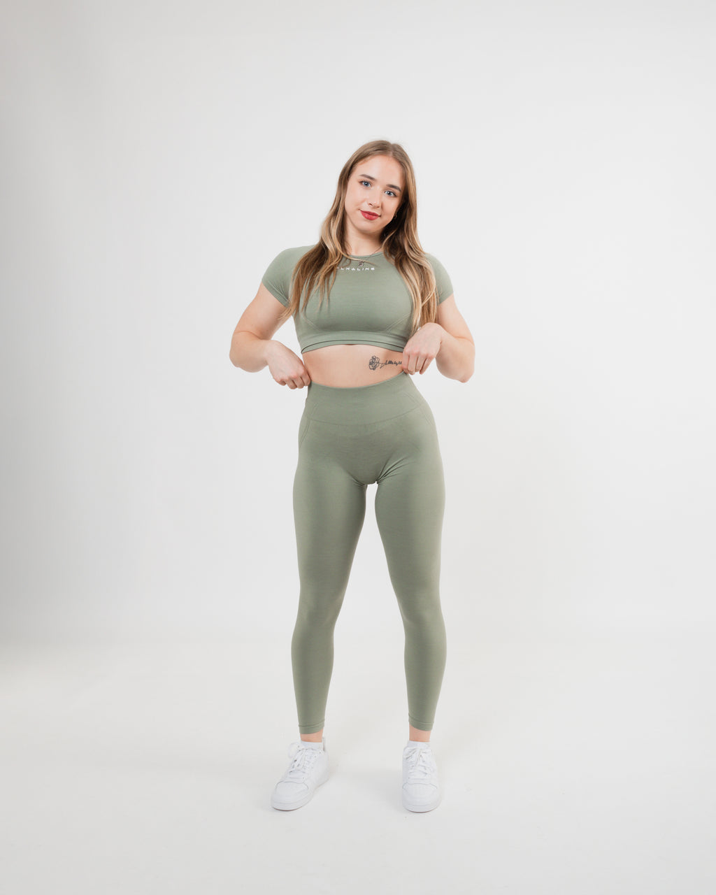 Women's cropped top in Green