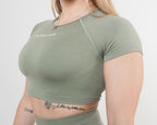 Women's cropped top in Green