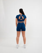 Women's seamless Shorts in Navy