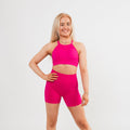 Women's seamless sports bra in Pink — ALKALINE