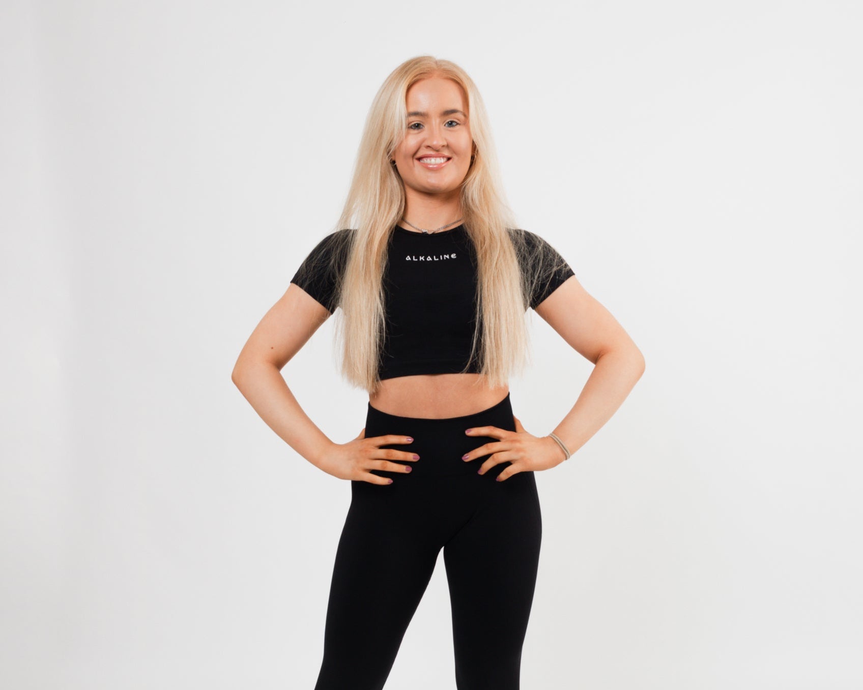 Women's cropped top in Black