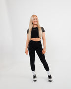 Women's cropped top in Black