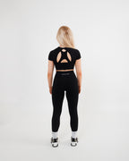 Women's cropped top in Black