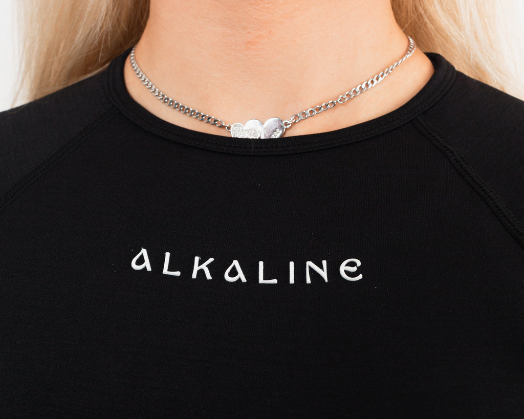 Women's cropped top in Black