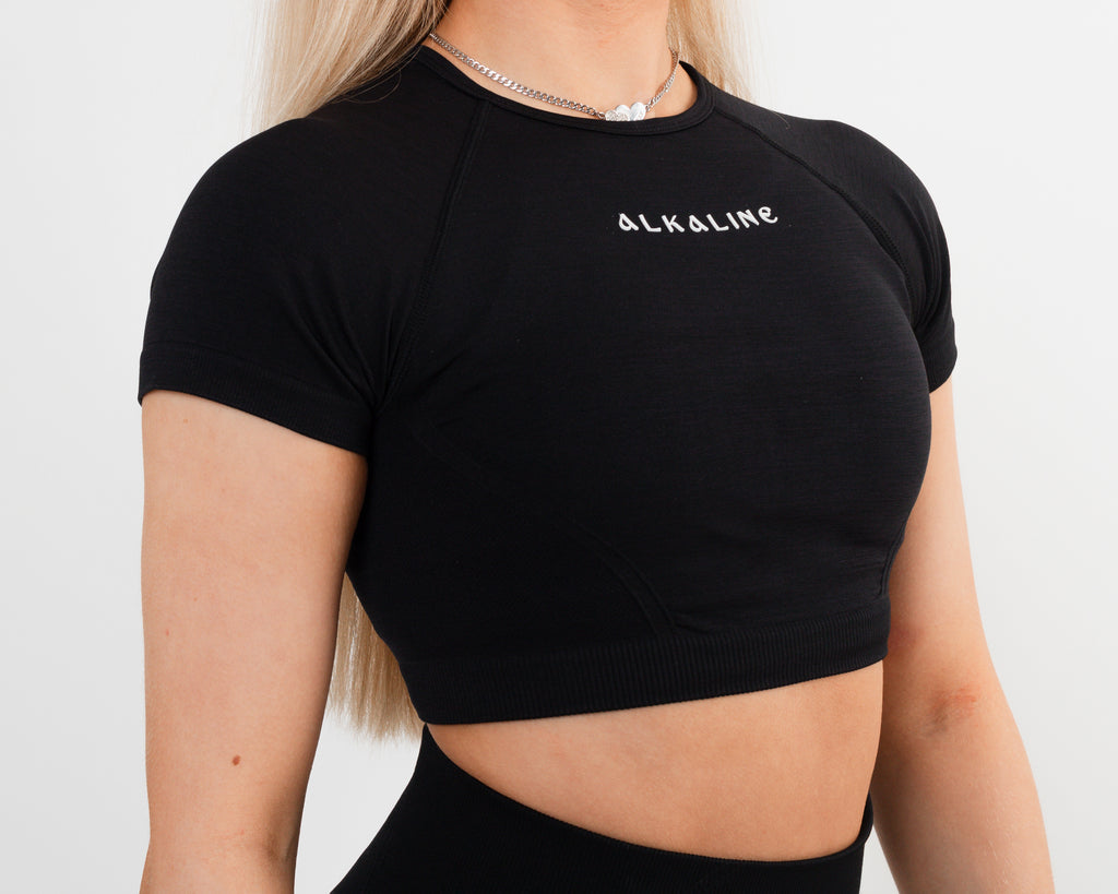 Women's cropped top in Black