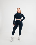 Women's scrunch Leggings in Navy