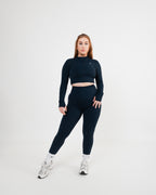 Women's scrunch Leggings in Navy