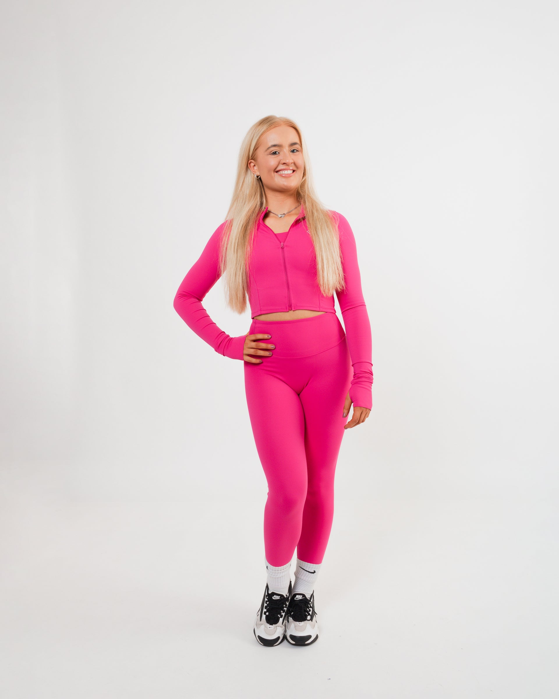 Women's scrunch Leggings in Pink