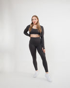 Women's scrunch leggings in Dark Grey