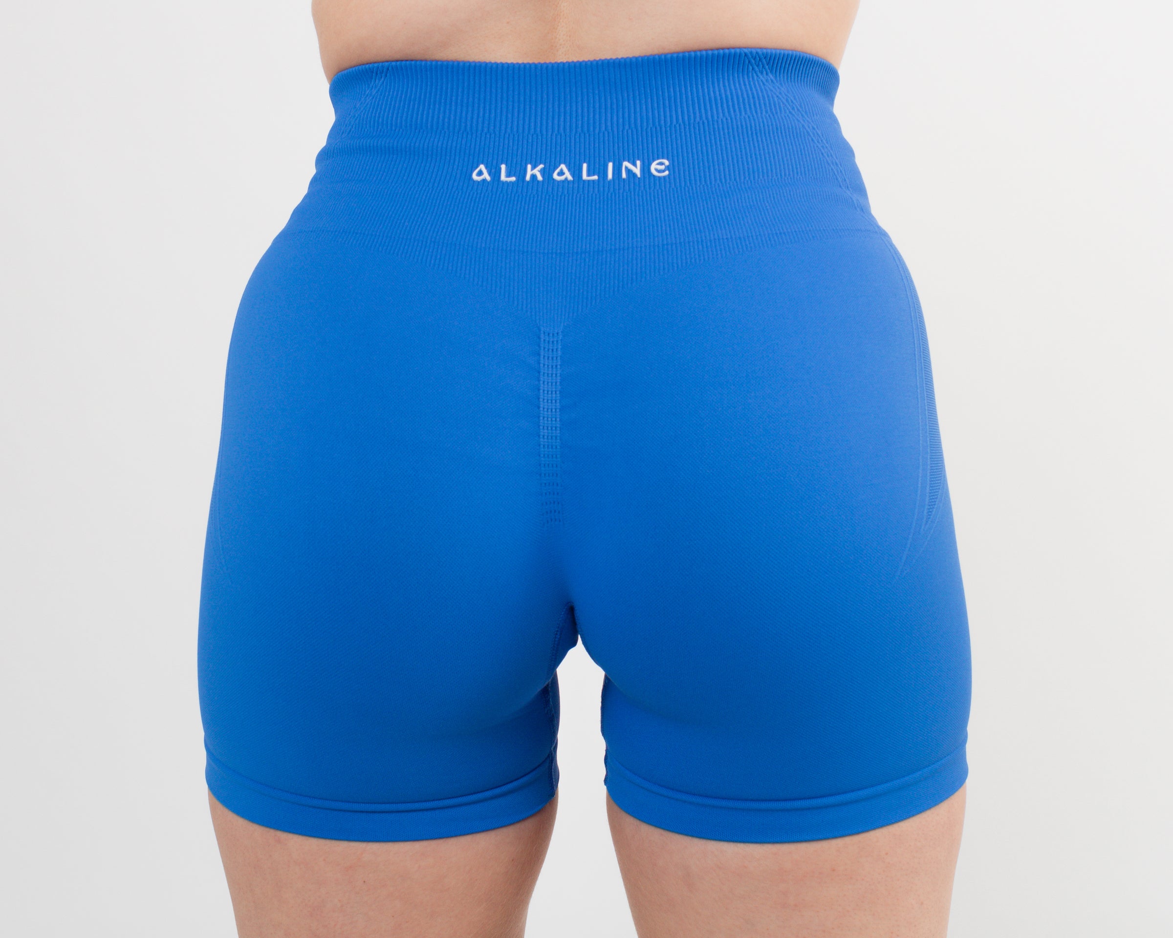 Women's Seamless Scrunched Shorts in Blue