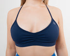 Women's minimal sports bra in Navy