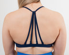 Women's minimal sports bra in Navy