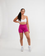 Women's Seamless Scrunched Shorts in Purple