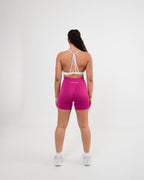 Women's Seamless Scrunched Shorts in Purple