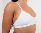 Women's minimal sports bra in White