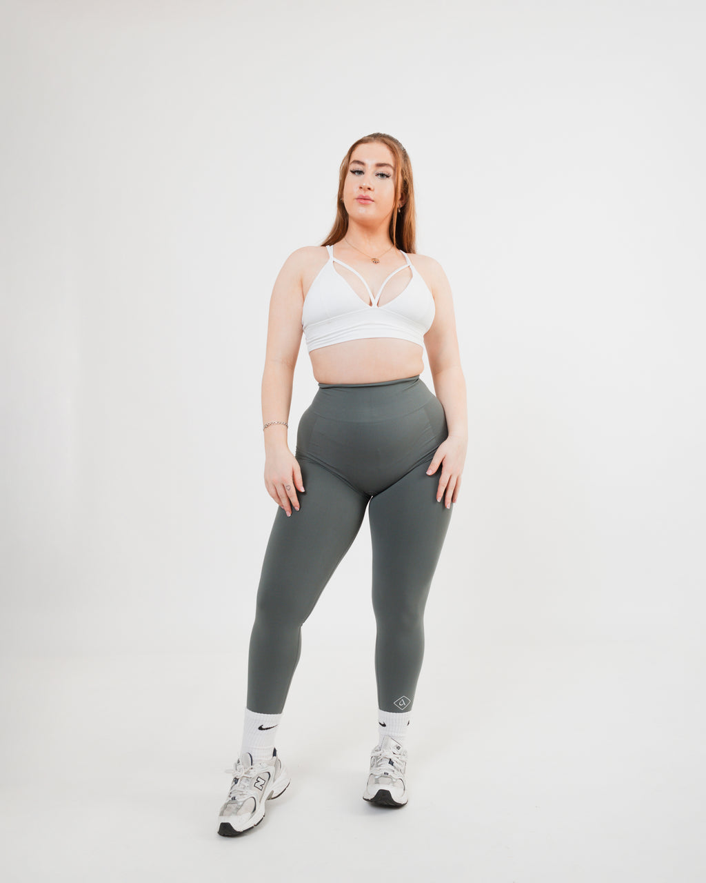 Women's sports bra in white