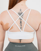 Women's sports bra in white