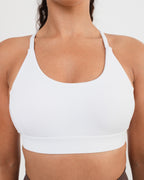 Women's Sports Bra in White