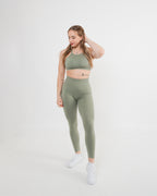 Women's seamless leggings in Green