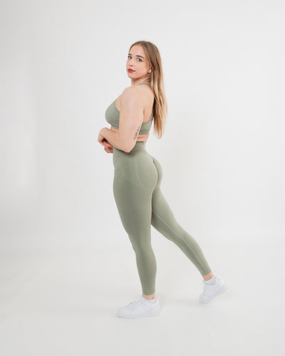 Women's seamless leggings in Green