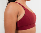 Women's Sports Bra in Burgundy