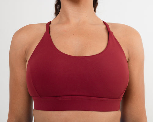 Women's Sports Bra in Burgundy