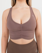 Women's Cropped top In Cappuccino