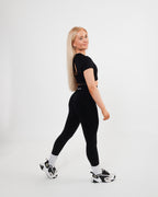 Women's seamless leggings in Black