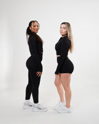 Women's cropped Jacket in Black