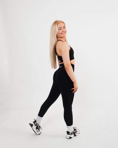 Women's seamless leggings in Black