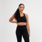 Women's crossover sports bra in Black