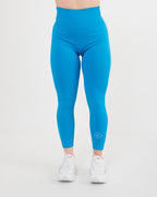 Women's seamless scrunched Leggings in Blue