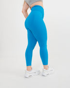Women's seamless scrunched Leggings in Blue