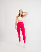 Women's Seamless Scrunched Leggings in Pink