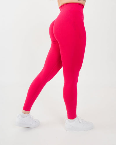 Women's Seamless Scrunched Leggings in Pink