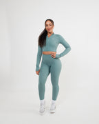 Women's scrunch leggings in Green