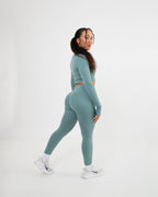 Women's cropped Jacket in Green