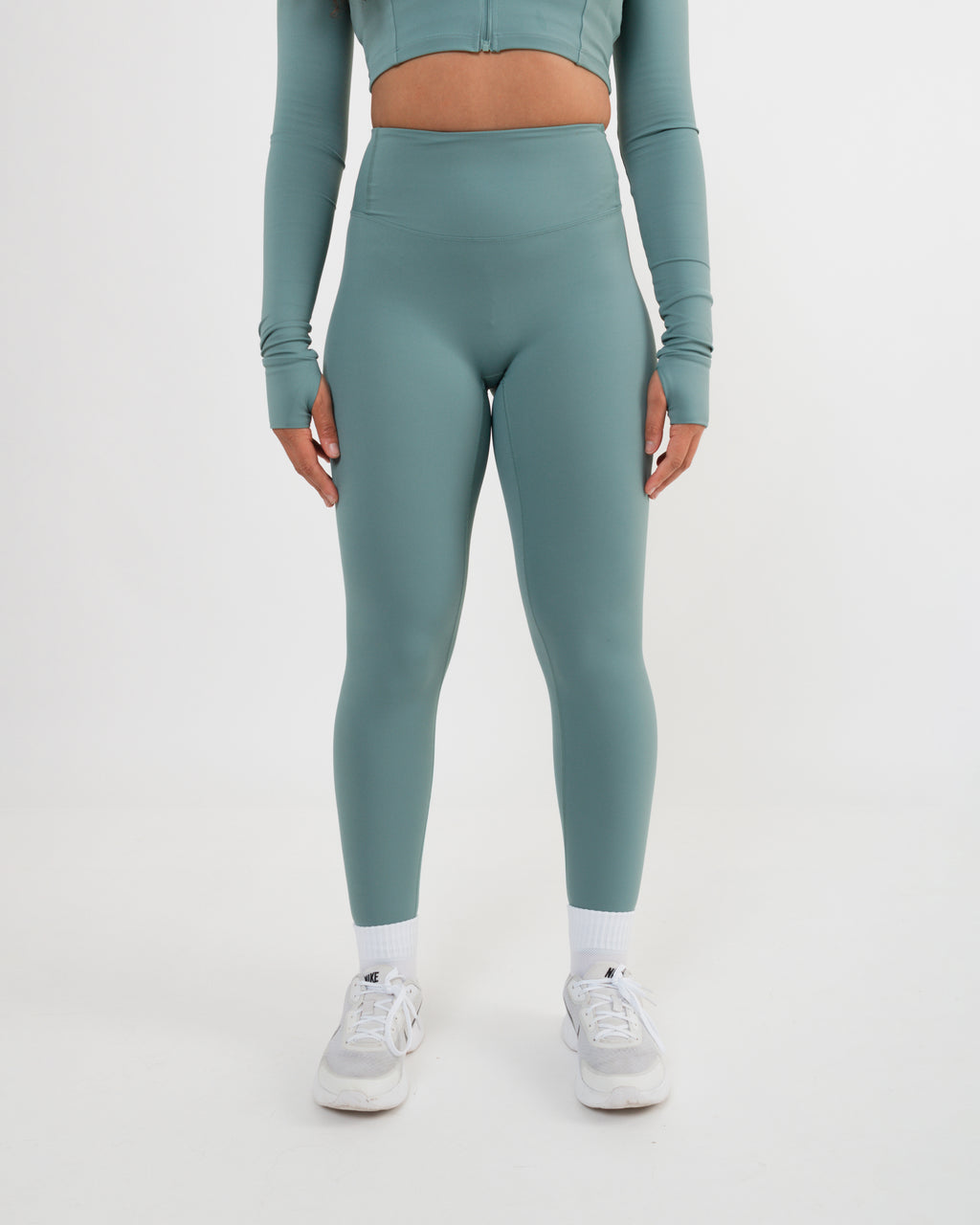 Women's scrunch leggings in Green