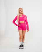 Women's crossover sports bra in Pink