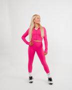 Women's cropped Jacket in Pink