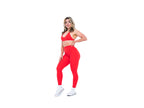 Women's stylish and sustainable leggings in Red