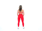 Women's stylish and sustainable leggings in Red