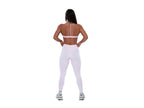 Women's open back sports bra in Light Pink