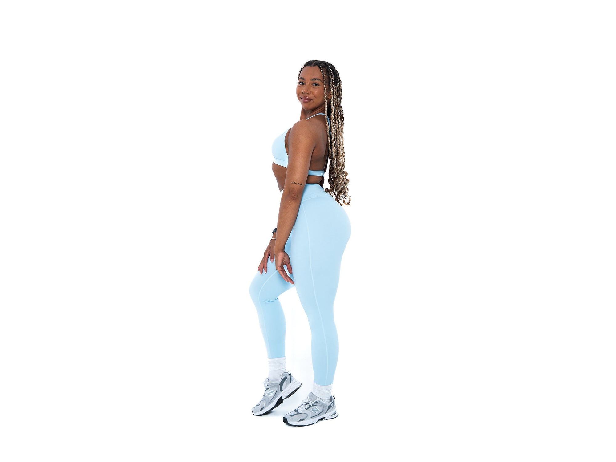 Women's stylish and sustainable leggings in Baby Blue