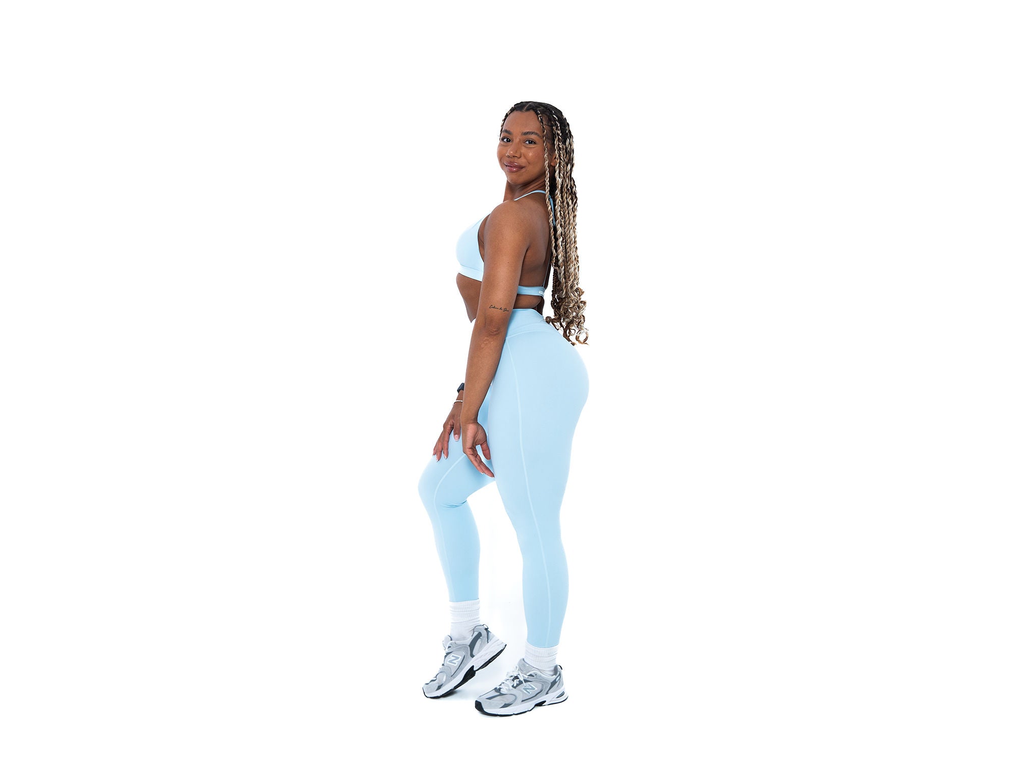 Women's stylish and sustainable leggings in Baby Blue