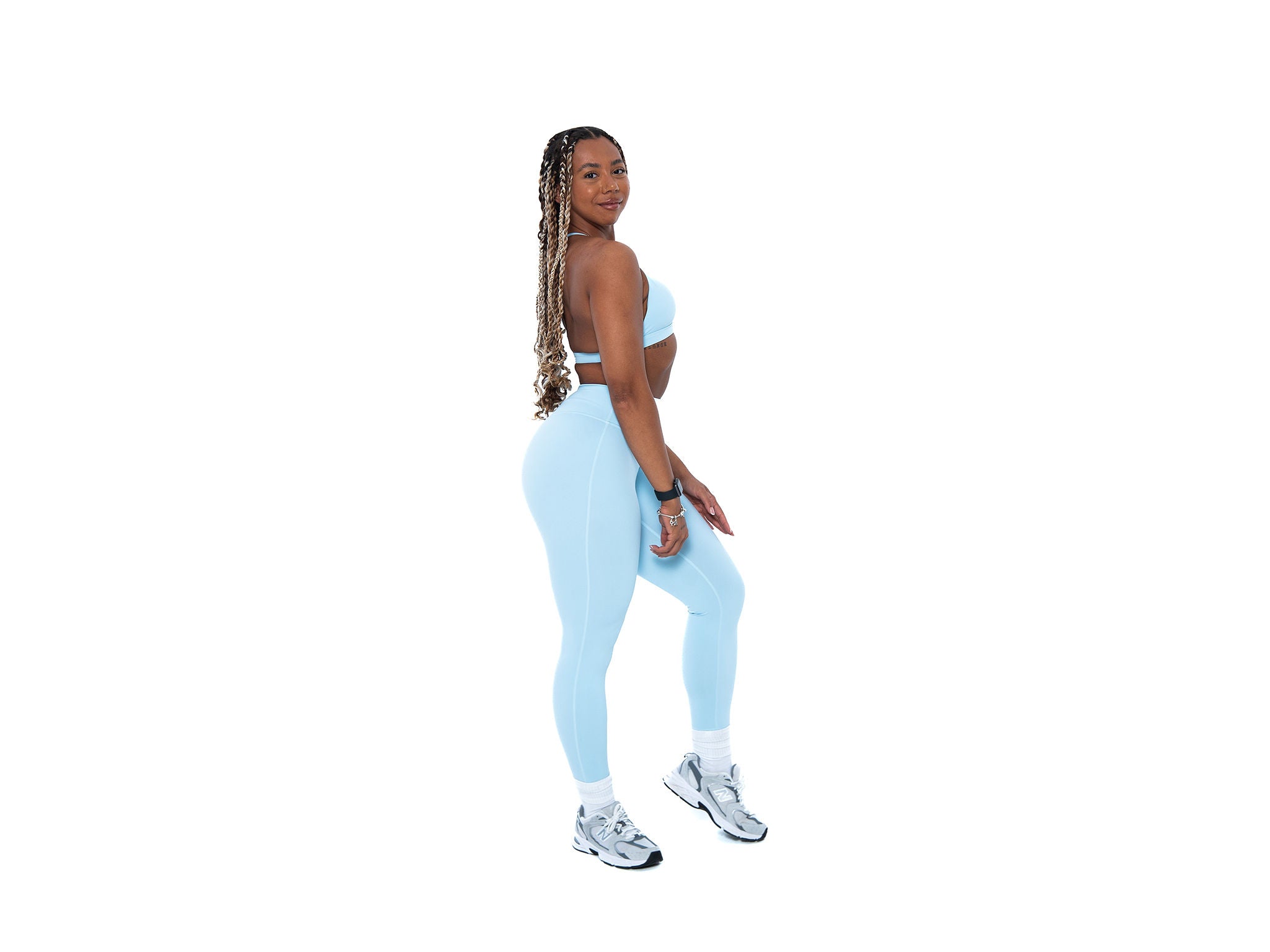 Women's stylish and sustainable leggings in Baby Blue